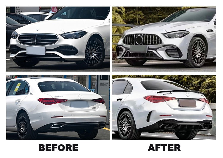 AMG Body Kit For C-class W206 C63 Bumper Fender Hood Side Skirt Diffuser