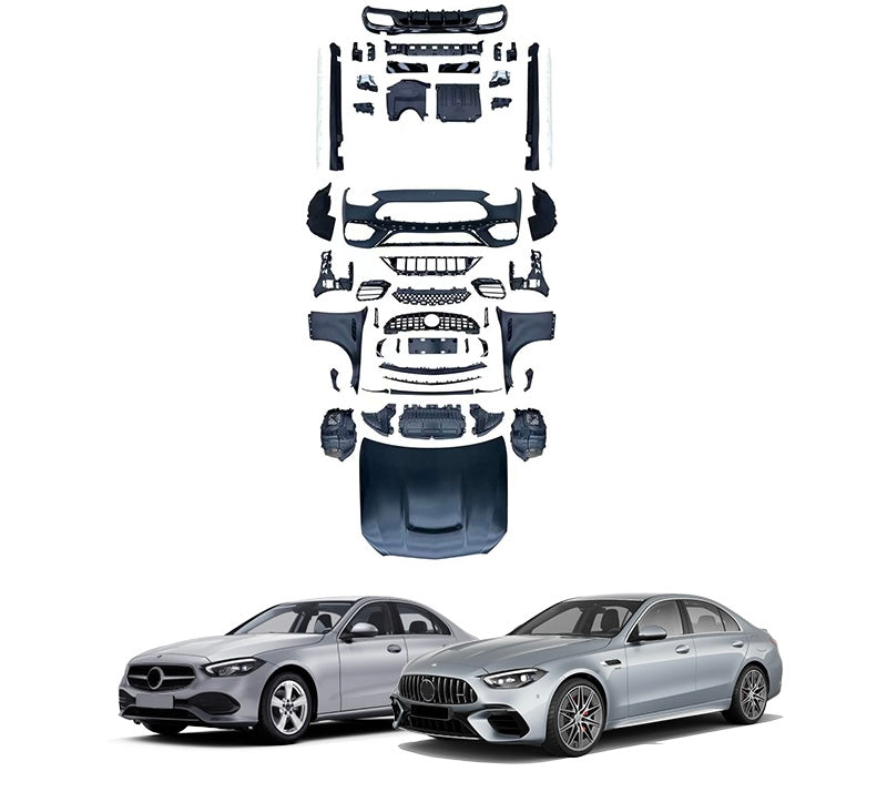 AMG Body Kit For C-class W206 C63 Bumper Fender Hood Side Skirt Diffuser