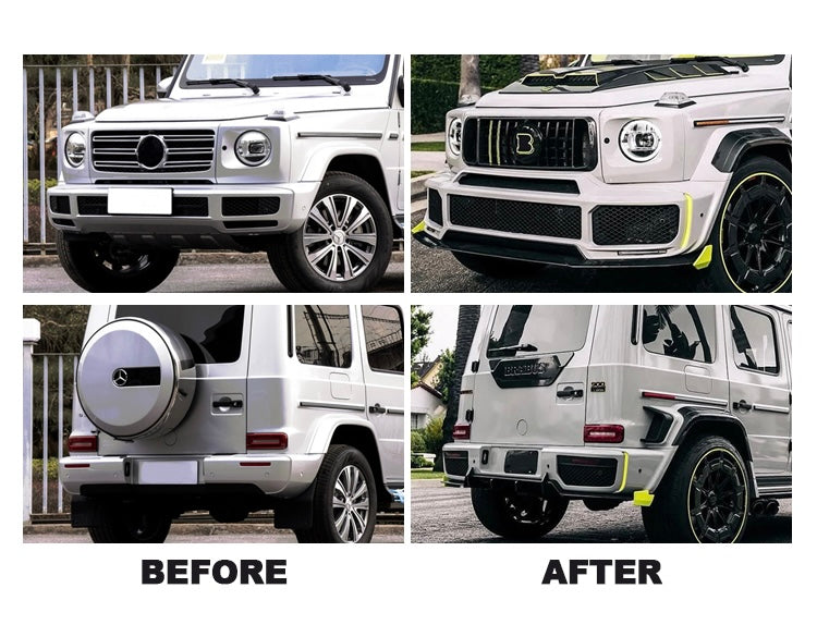 B900 Rocket Edition Dry Carbon Fiber Body Kit For Benz G-class W463A