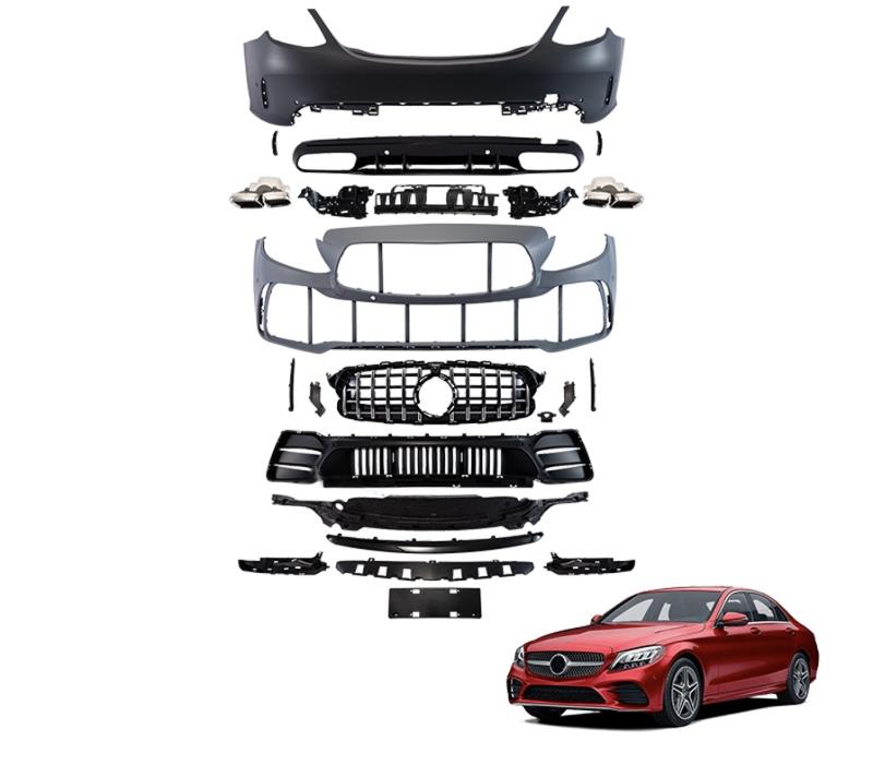 Mercedes Benz C-Class w205 GT-R Style Facelift Body Kit PP Material