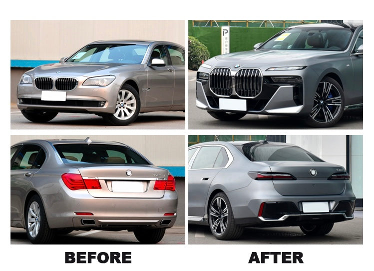 BMW 7 Series F02 Convert To G70 Facelift Body Kit Old to NEW Bumper Hood Fender