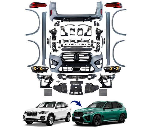 2018-2024 BMW X5 G05 To F95 M Sport Facelift Body Kit Bumper Head Lights Old To New Accessories